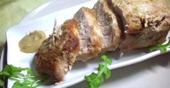 Мясо с горчицей в духовке