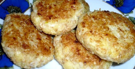 Постные овсяно-макаронные котлеты