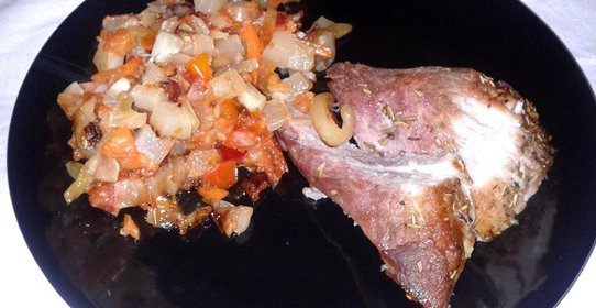 Запечённое мясо в рукаве