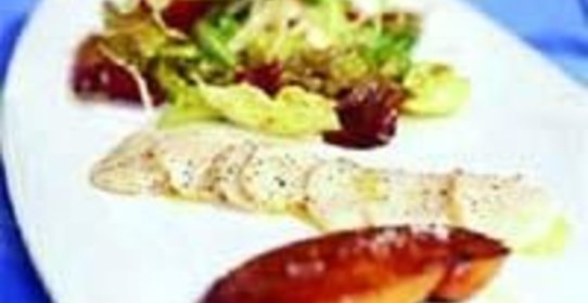 Гребешки Сен-Жак с утиной печенкой