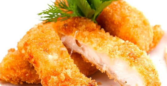 Куриный шницель в панировке