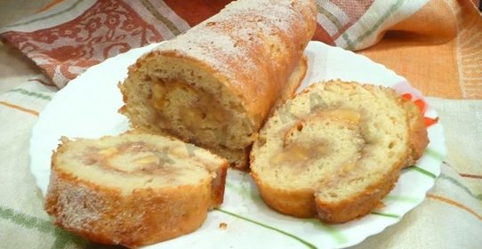 Рулет с бананом