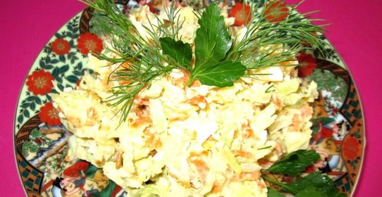 Салат из редьки с курицей