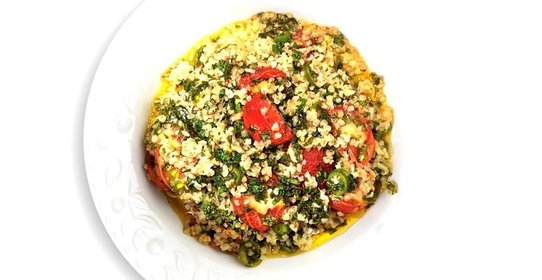 Табуле с вялеными помидорами