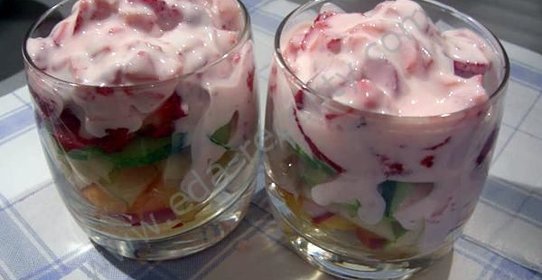 Фруктовый салат с йогуртом