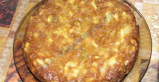 капустная шарлотка с капустой в духовке