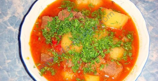 Гуляш из говядины