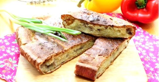 Быстрый пирог с картошкой