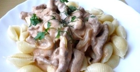 Бефстроганов с молоком