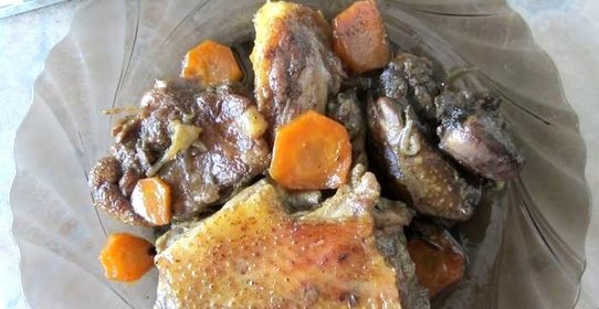 Утка, тушеная в мультиварке