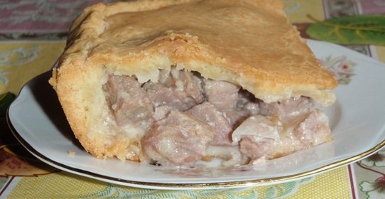 Вкусный пирог с мясом