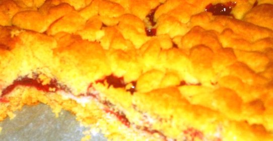 Тертый пирог с ягодной начинкой