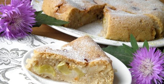 Постный яблочный пирог