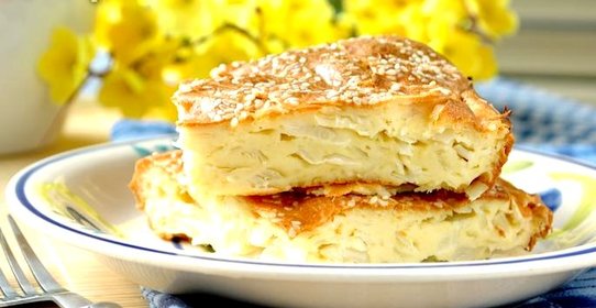 Капустный заливной пирог