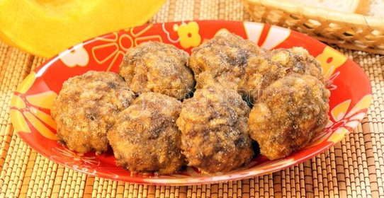 Мясные котлеты с тыквой