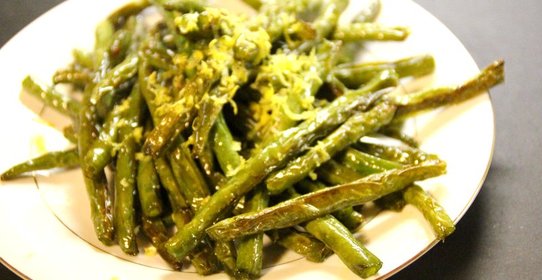 Запеченная стручковая фасоль