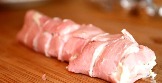 Рулетики из ветчины с начинкой