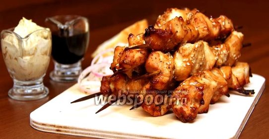 Шашлык из филе курицы в духовке