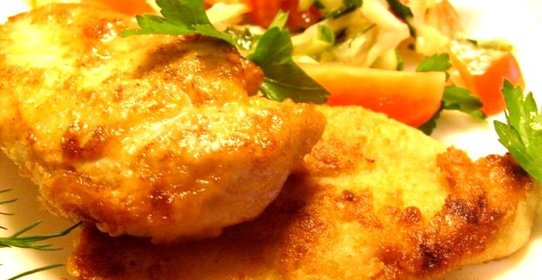 Куриный шницель с сыром