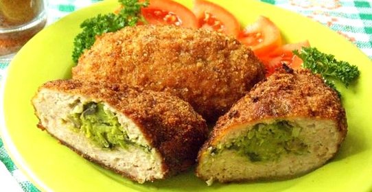 Зразы мясные с грибами