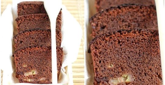 Шоколадно-банановая шарлотка