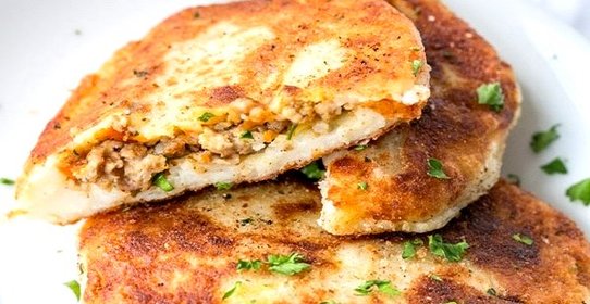 Картофельные котлеты с мясом