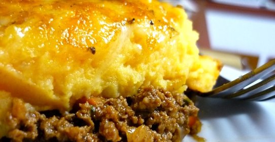 Картофельный пирог с фаршем