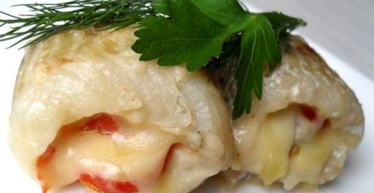 Рулетики из рыбы с сыром