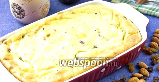 Яблоки в суфле из манной крупы