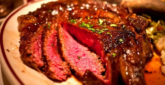 Антрекот на сковороде