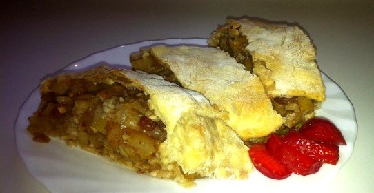 Яблочный штрудель без сахара