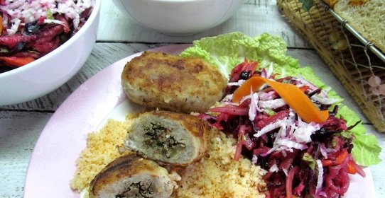 Котлеты метрополь из куриного филе и печени