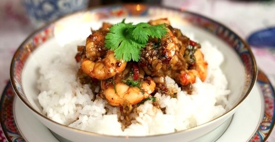 Креветки по-китайски