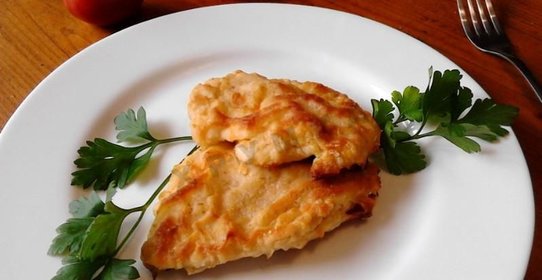 Куриный шницель в духовке