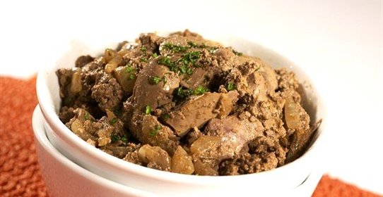 Печенка телячья жареная