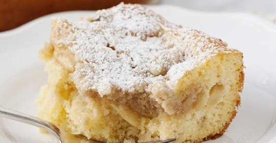 Пирог сметанный с яблоками