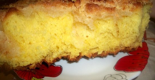 Сахарный пирог со сливками