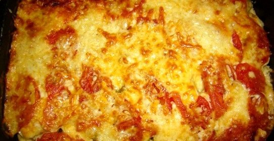 Мясо по-французски с кабачками