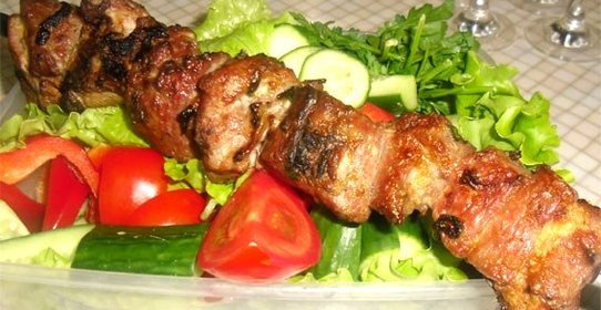 Шашлык из свинины в минералке