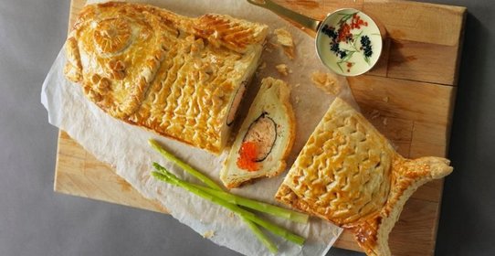 Кулебяка рыбная