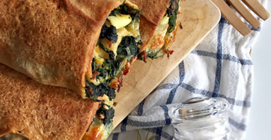 Рулетики со шпинатом и фаршем