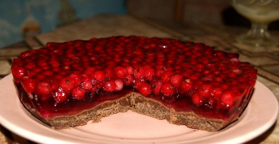 Желейный торт с печеньем