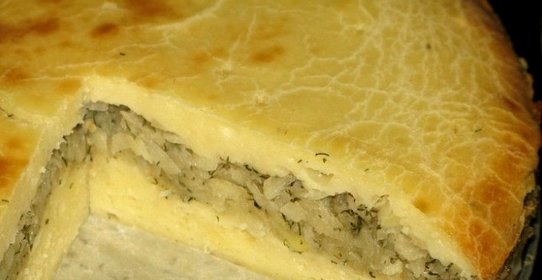 Картофельный пирог с луком