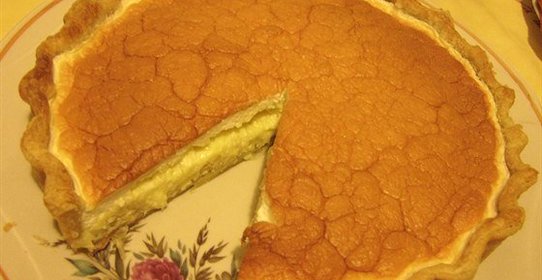 Луковый пирог под снежной шапкой