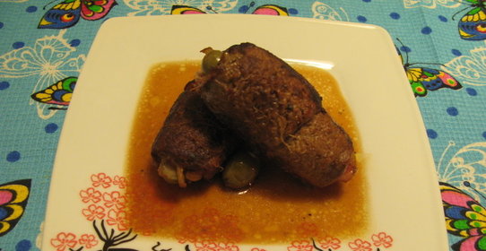 Мясные рулетики из говядины