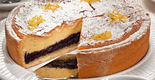 Лимонно-сырный пирог