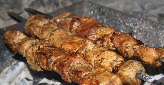 Шашлык в маринаде Яблочный песто