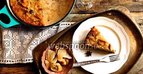 Болонский пирог из поленты с сухофруктами