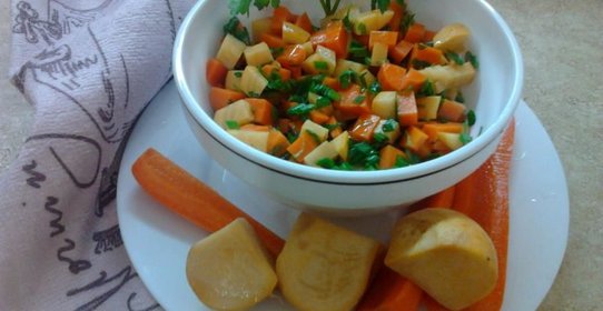 Квашеная репа и морковь