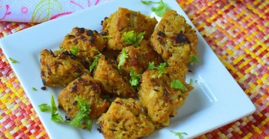 Капустные котлеты с овсяными хлопьями